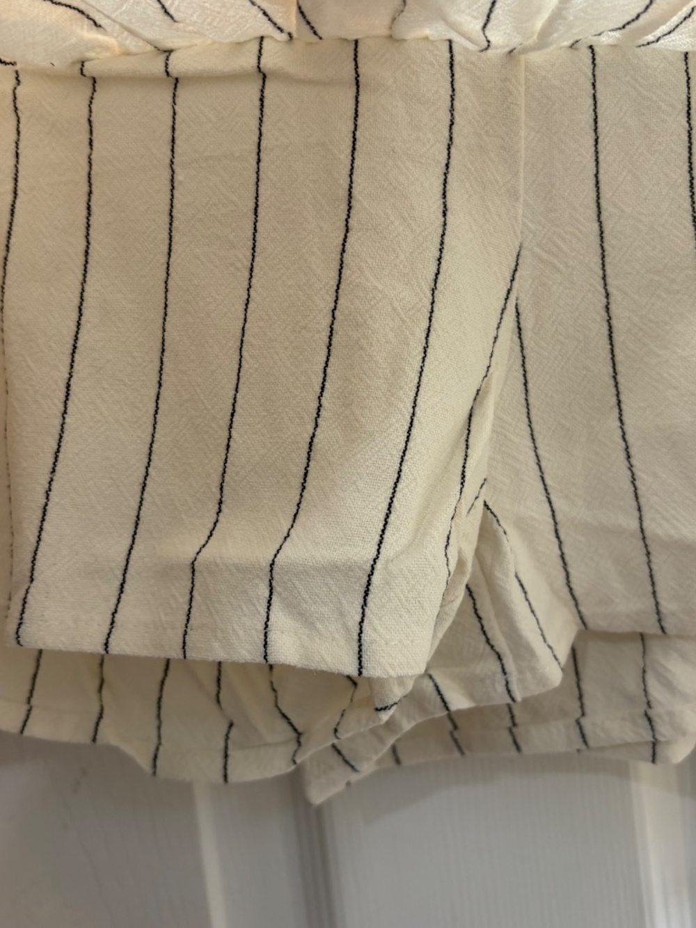 New Promesa Skort Women's Small Skirt Go For It Striped Drop Waist Ruffle Belt - Picture 5 of 5